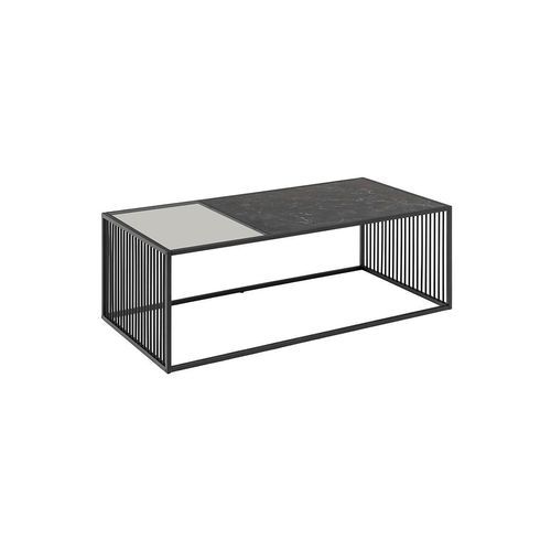 STRINGTON Rectangular Coffee Table 120cm - Black Marble Effect