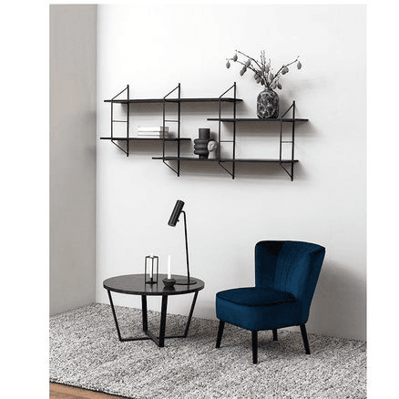 RYDEN Display Unit 191cm - Black & Paulownia Colour