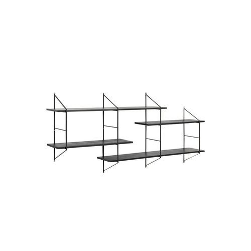 RYDEN Display Unit 191cm - Black & Paulownia Colour