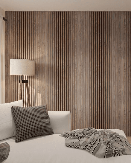 Slat Acoustic Panelling | Natural Walnut