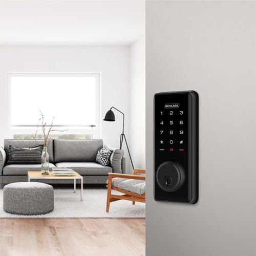 Schlage S1 Ease Smart Deadbolt Door Lock Black SREEAS1C5BL