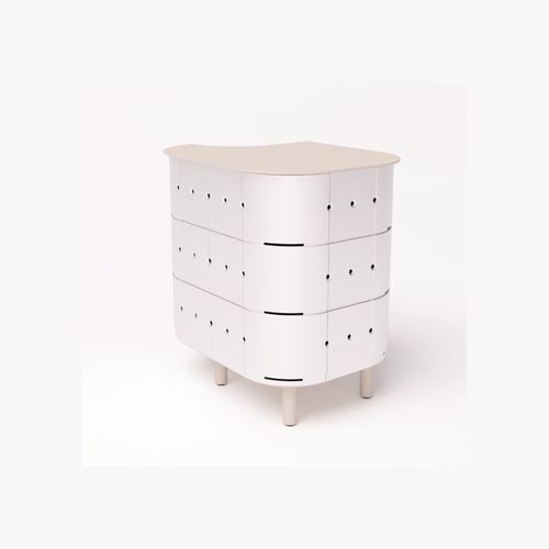 ALUVY JEAN Original Outdoor Storage Cabinet - Left - Blanc