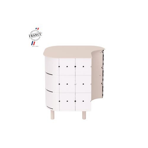 ALUVY JEAN Original Outdoor Storage Cabinet - Left - Blanc