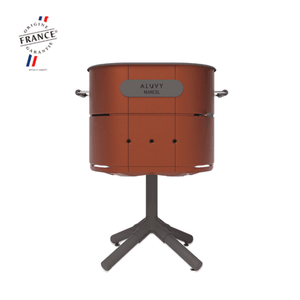 ALUVY MARCEL Basalt Charcoal Barbeque - Terracotta