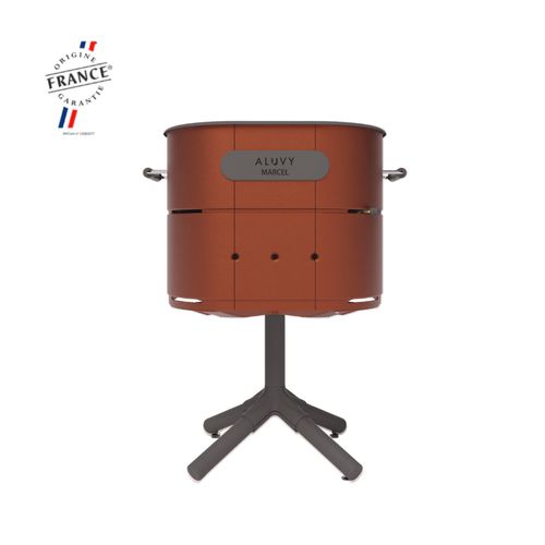 ALUVY MARCEL Basalt Charcoal Barbeque - Terracotta