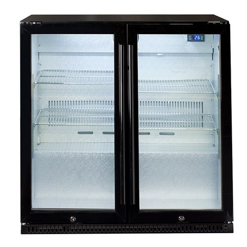 Artusi Double-Door Outdoor Refrigerator - Black