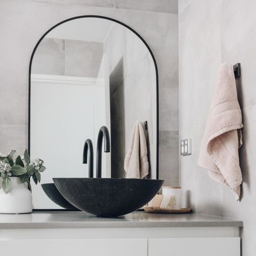 Adria Stone Basin Black