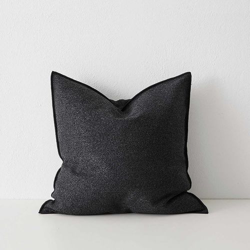 Weave Home Alberto Boucle Cushion - Onyx | 50 x 50cm