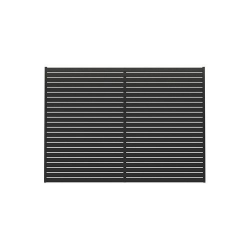 Aluminium Slat Privacy Fence Panel - Horizontal