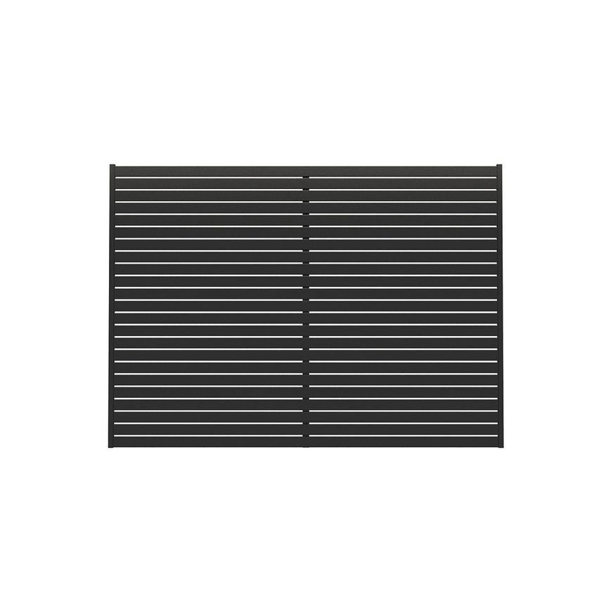 Aluminium Slat Privacy Fence Panel - Horizontal