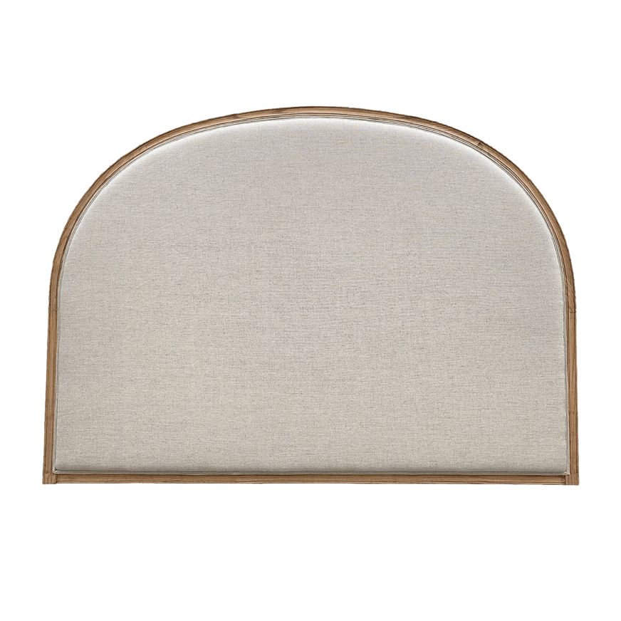 Arch Bed Head - Natural Linen