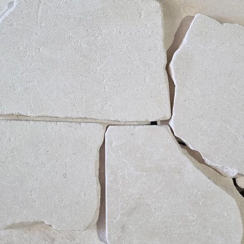 20mm Avorio Limestone Crazy Paving