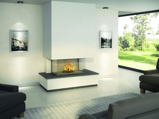 Axis H1200 3V 3 Sided Wood Fireplace