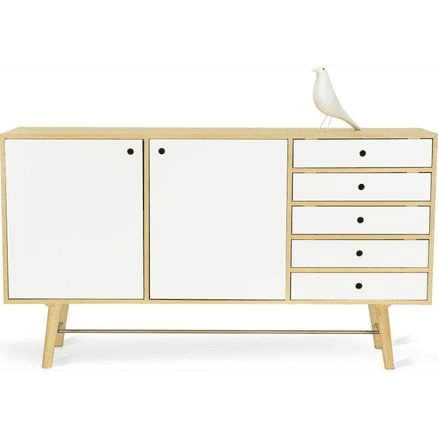 AXTELL Sideboard Buffet 180cm - White & Oak