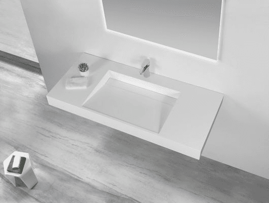 Ramp basin 1219mm Wall Hung Solid Surface B5048