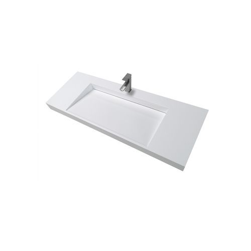 Ramp Basin Wall Hung Matte White 1524mm B6060