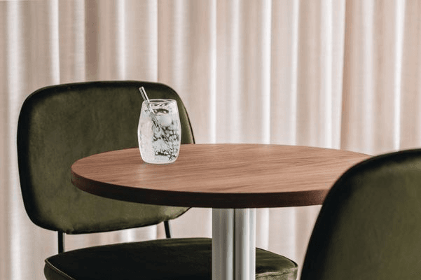 Round Timber Veneered Table Top