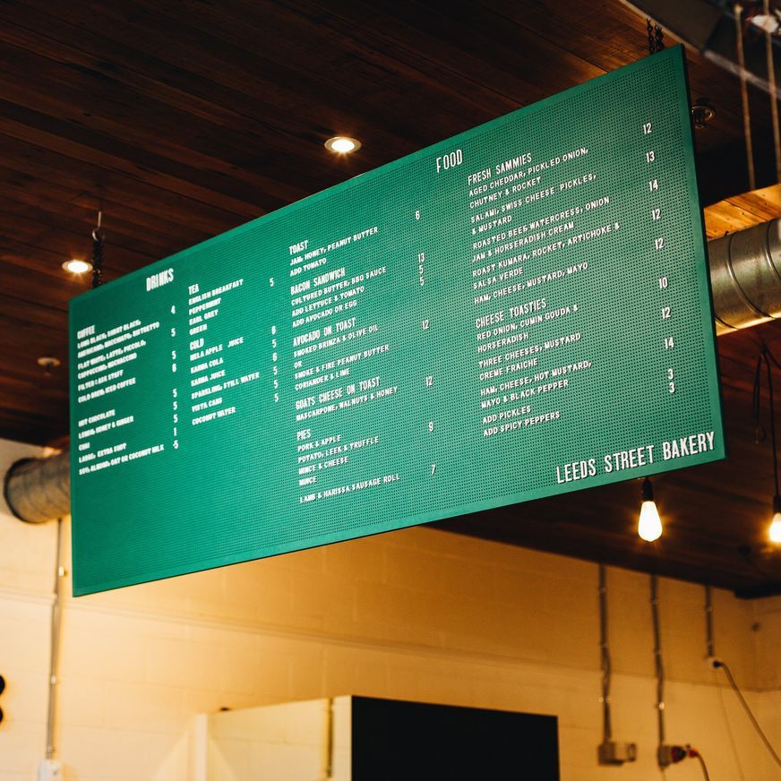 Custom Menu Board (Built to an Exact Size)