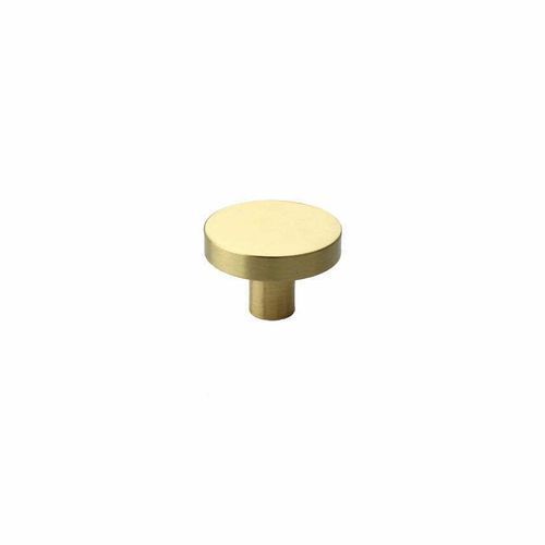 Kitchen button round knobs solid brass