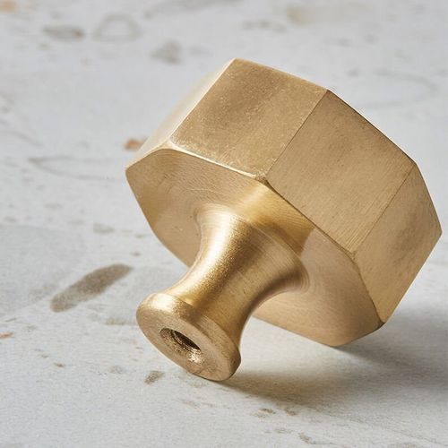 Kitchen knobs Octagon solid brass
