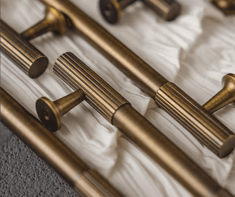 Kitchen Cabinet Handles Antique Aged Brass Rose Bay