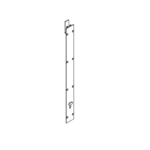 Brio Flush Bolt Square 600mm Necked Satin Nickel