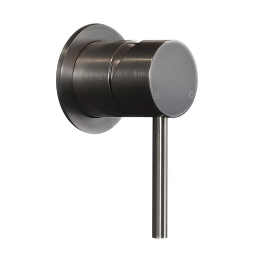 Mira Brushed Gunmetal Wall Mixer