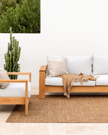 Baya Noumea Floor Rug - Teak | Indoor or Outdoor