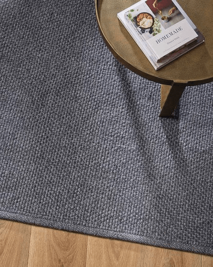 Baya Burleigh Floor Rug - Charcoal | Indoor or Outdoor
