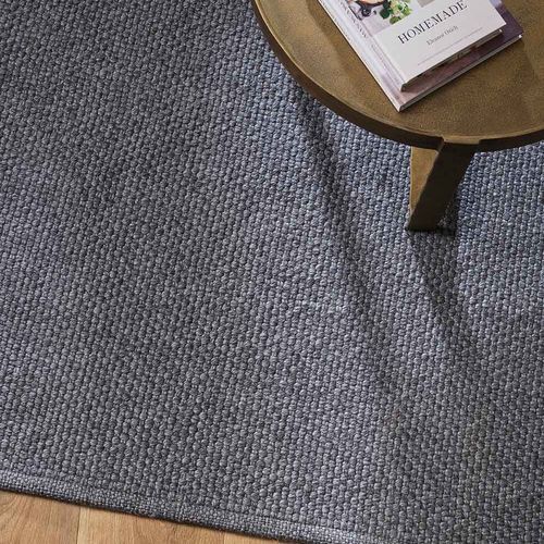 Baya Burleigh Floor Rug - Charcoal | Indoor or Outdoor