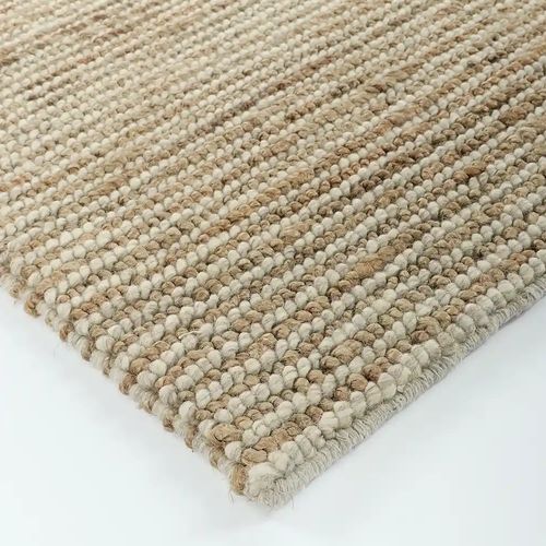 Baya Lima Entrance Mat - Sand/Natural | 50% Wool, 50% Jute