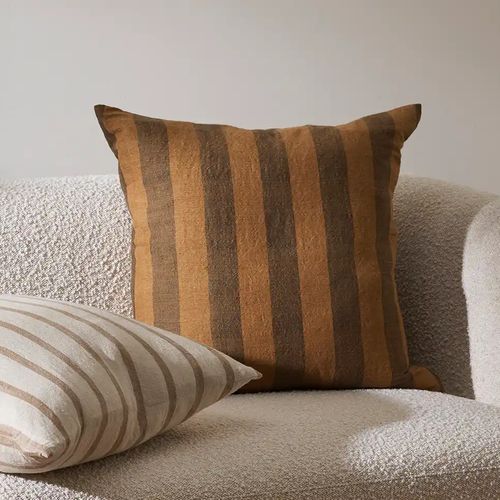 Baya Noosa Cushion - Cumin | On-Trend Stripe