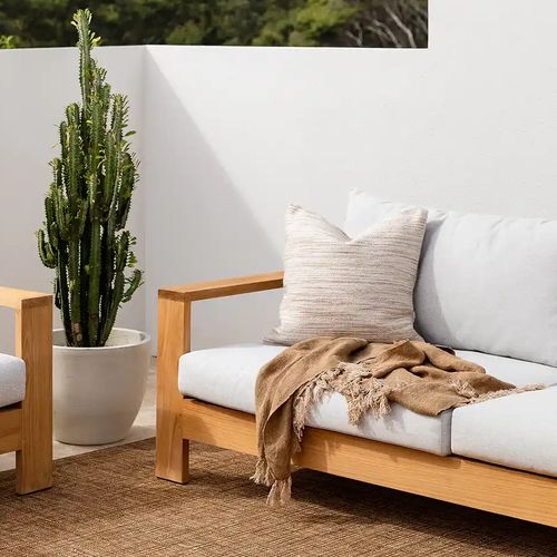 Baya Chandler In & Outdoor Cushion - Cumin | Warm Brown tones