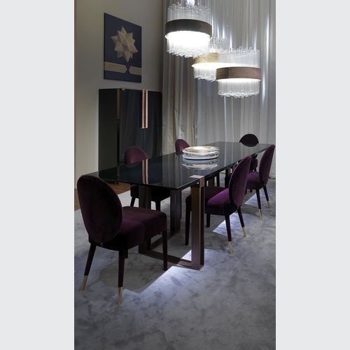 Black and Gold Dining Table