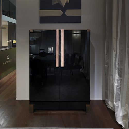 Black and Gold Cabinets Sideboard