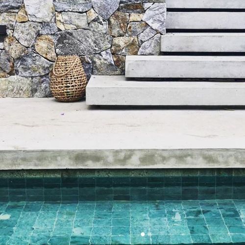 Blue Steel Random Wall Cladding