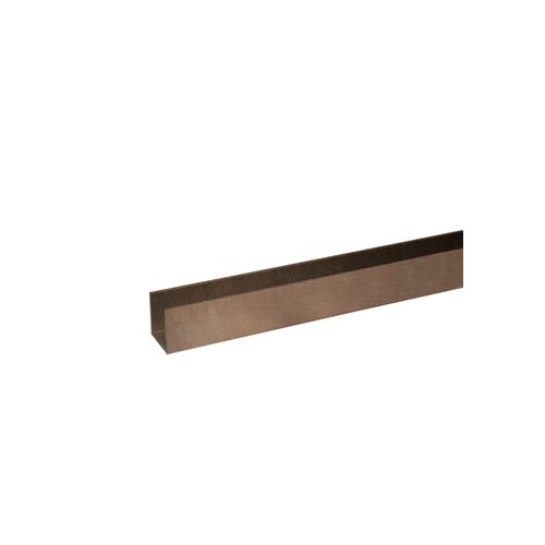 Buddy 18 x 18mm Shower Glass Channel Aged Brass Stable