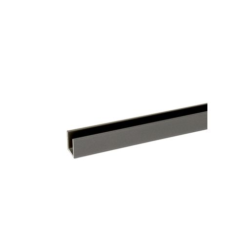 Buddy 18 x 18mm Shower Glass Channel Aged Iron / Gunmetal