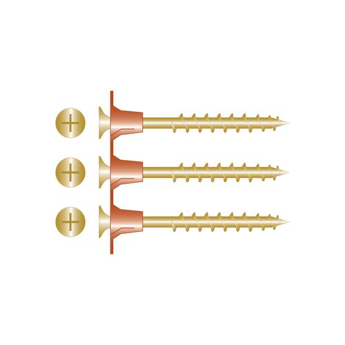 Collated Plasterboard Screws - Yellow Zinc