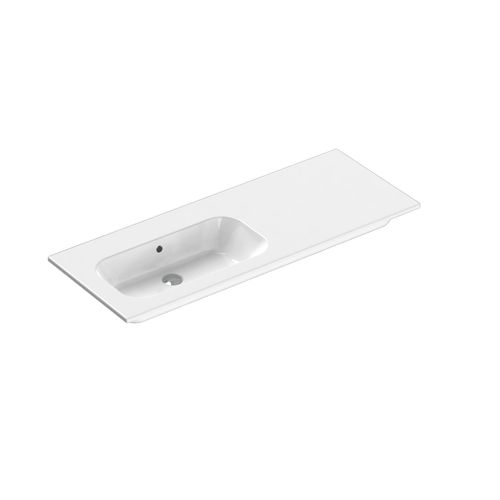 Casello 1200 Left Basin Vanity Top Gloss White