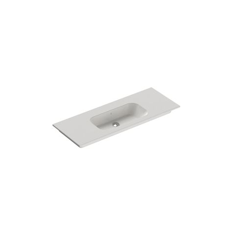 Casello 1200 Centre Basin Vanity Top Matt White