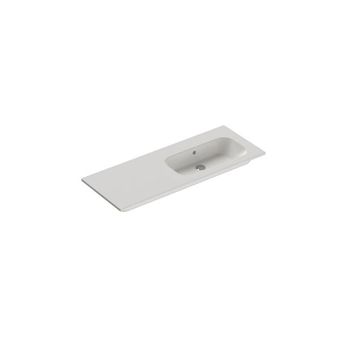 Casello 1200 Right Basin Vanity Top Matt White