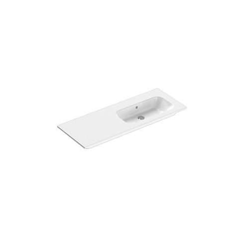 Casello 1200 Right Basin Vanity Top Gloss White