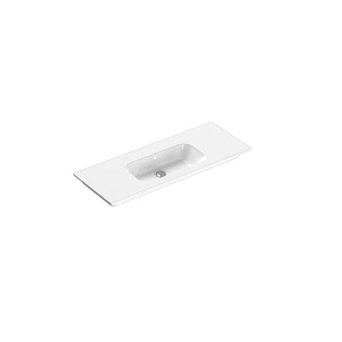 Casello 1200 Centre Basin Vanity Top Gloss White