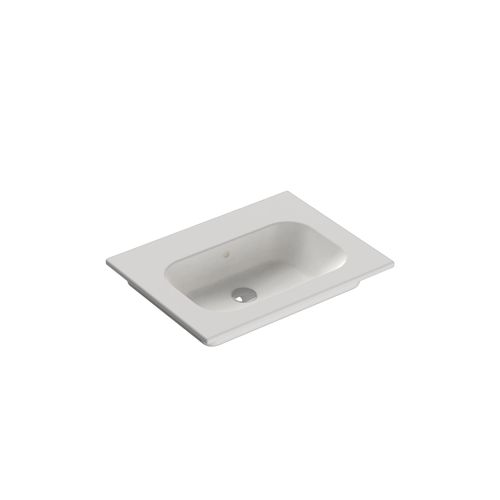 Casello 750 Centre Basin Vanity Top Matt White