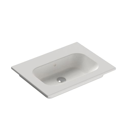 Casello 750 Centre Basin Vanity Top Matt White