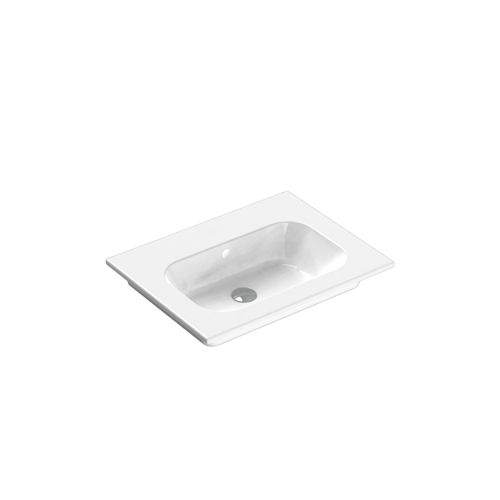 Casello 750 Centre Basin Vanity Top Gloss White