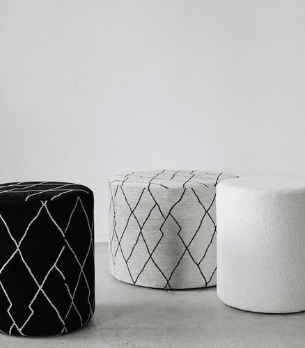 'Cabo' Ottoman / Black