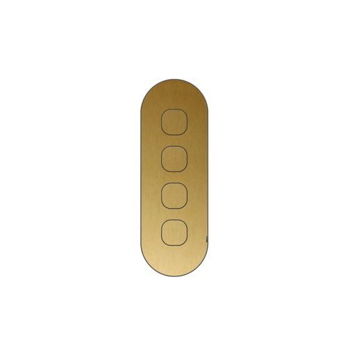 13 Carbon 4 Gang Switch Grid Faceplate