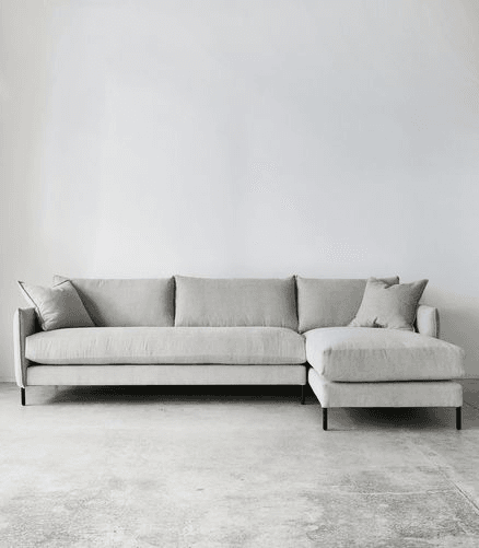 'Capri' Sofa / 2.5 Seater / RH Chaise / Fabric-Timo